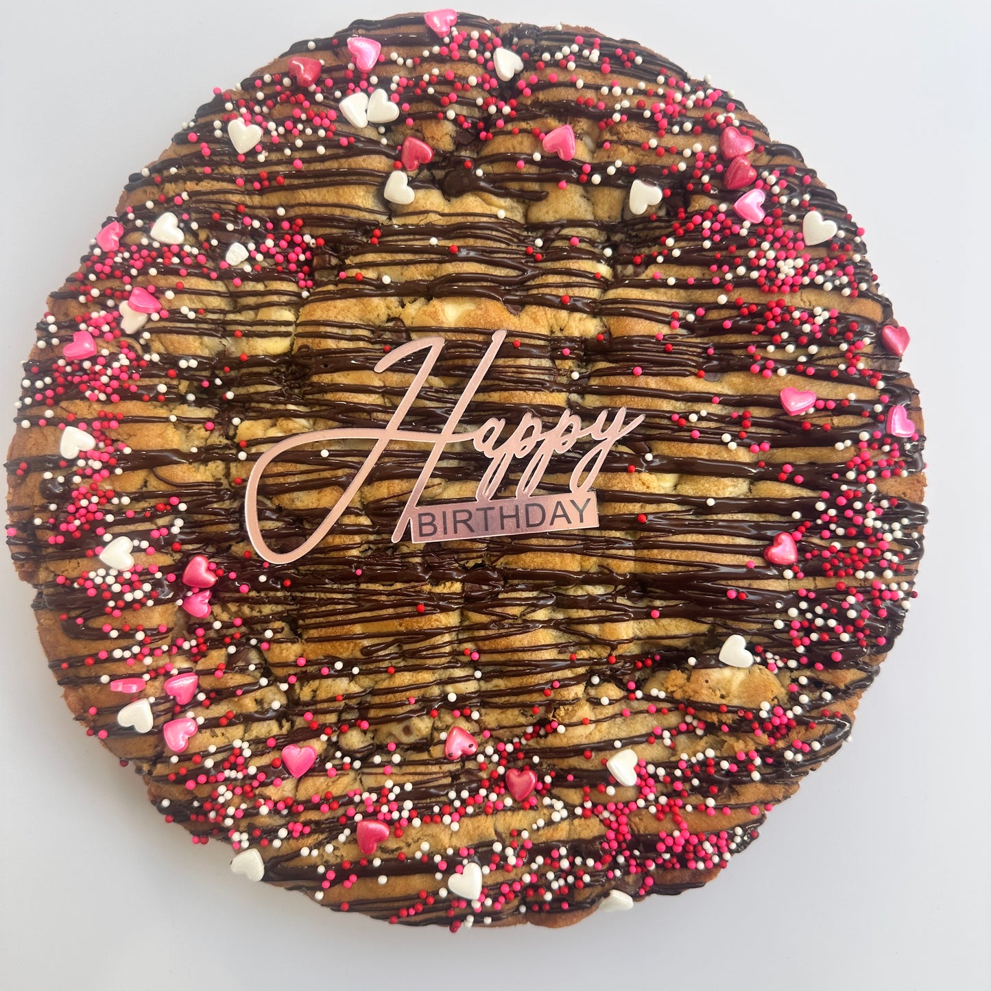 Chunky Cookie Cake ~ Pink Topper