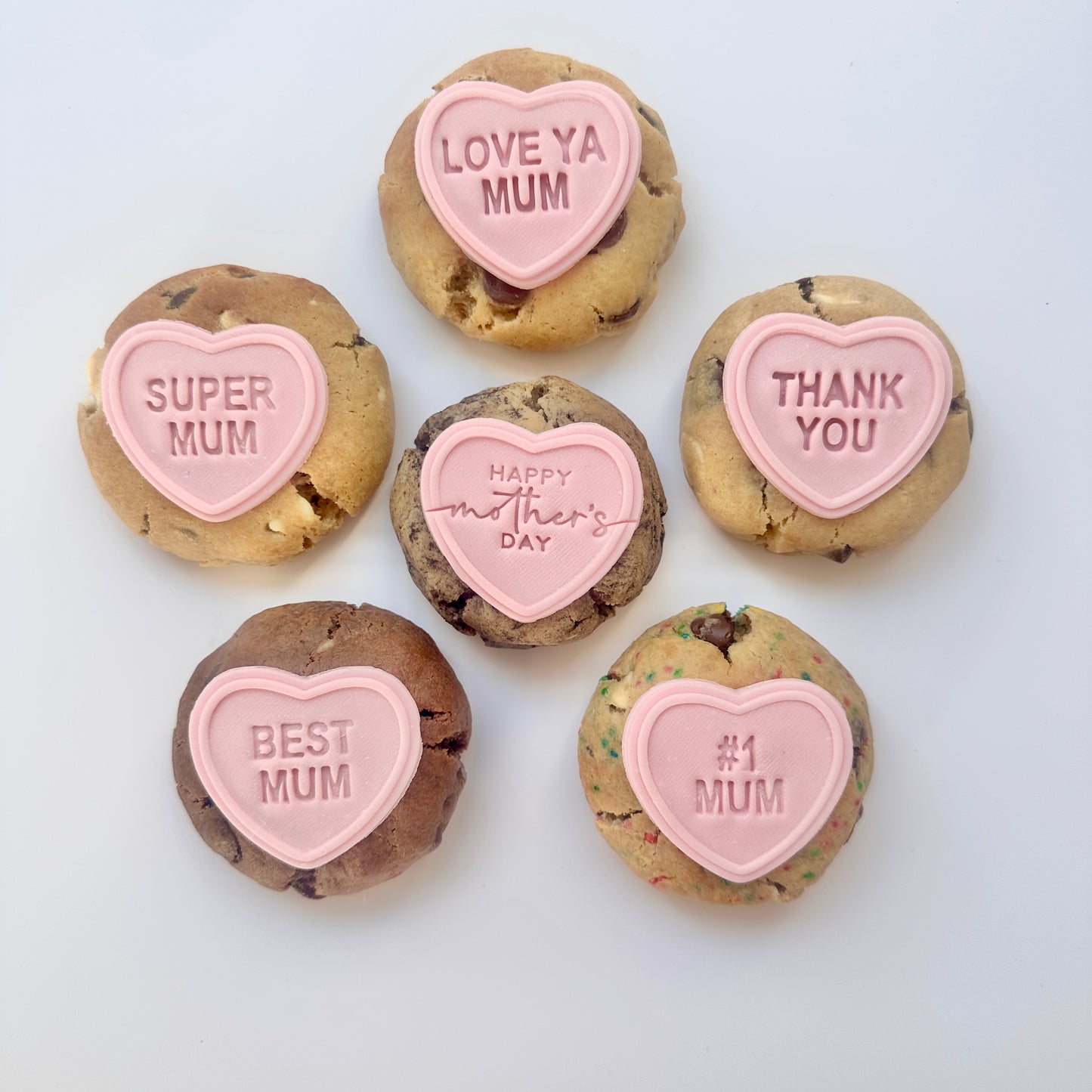 Mixed Mother's Day Chunky Cookies (Pack of 6 or 12)