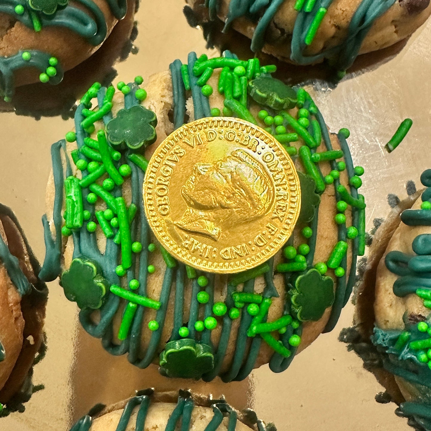 Chunky St Patrick's Day Cookies (Pack of 12)