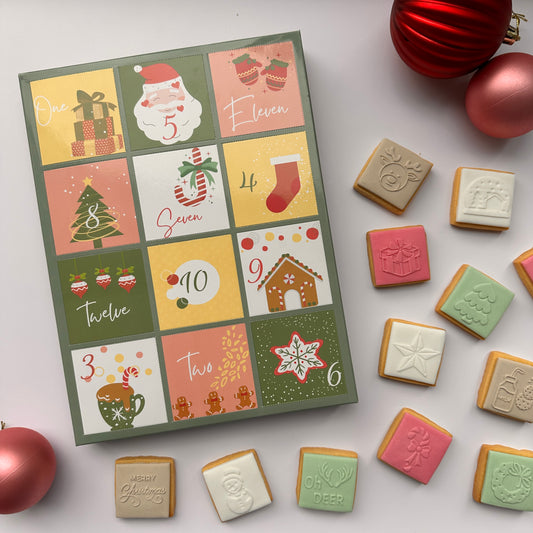 12 Days to Christmas Advent calendar (Sage)